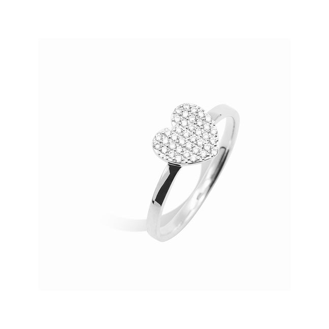 pave heart ring.