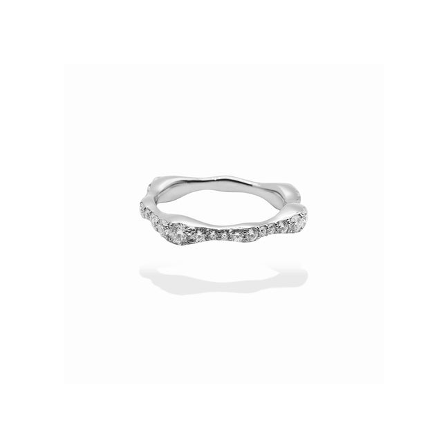 wavy full eternity ring