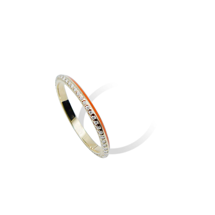 HALF ENAMEL FULL ETERNITY RING