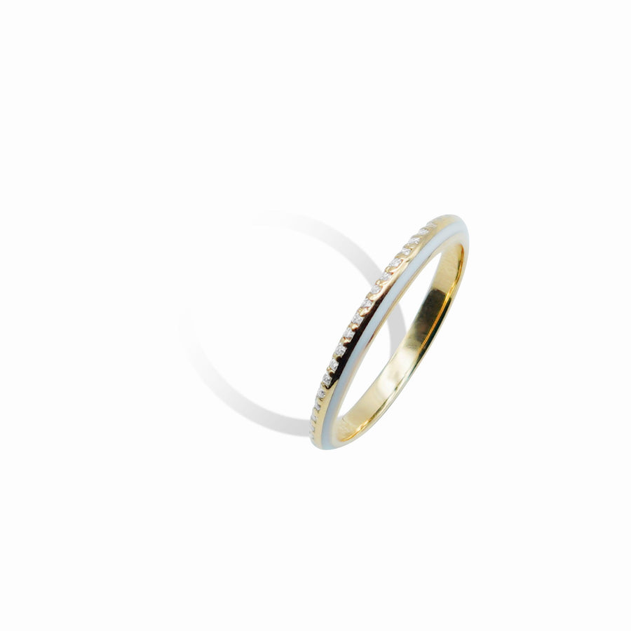 HALF ENAMEL FULL ETERNITY RING