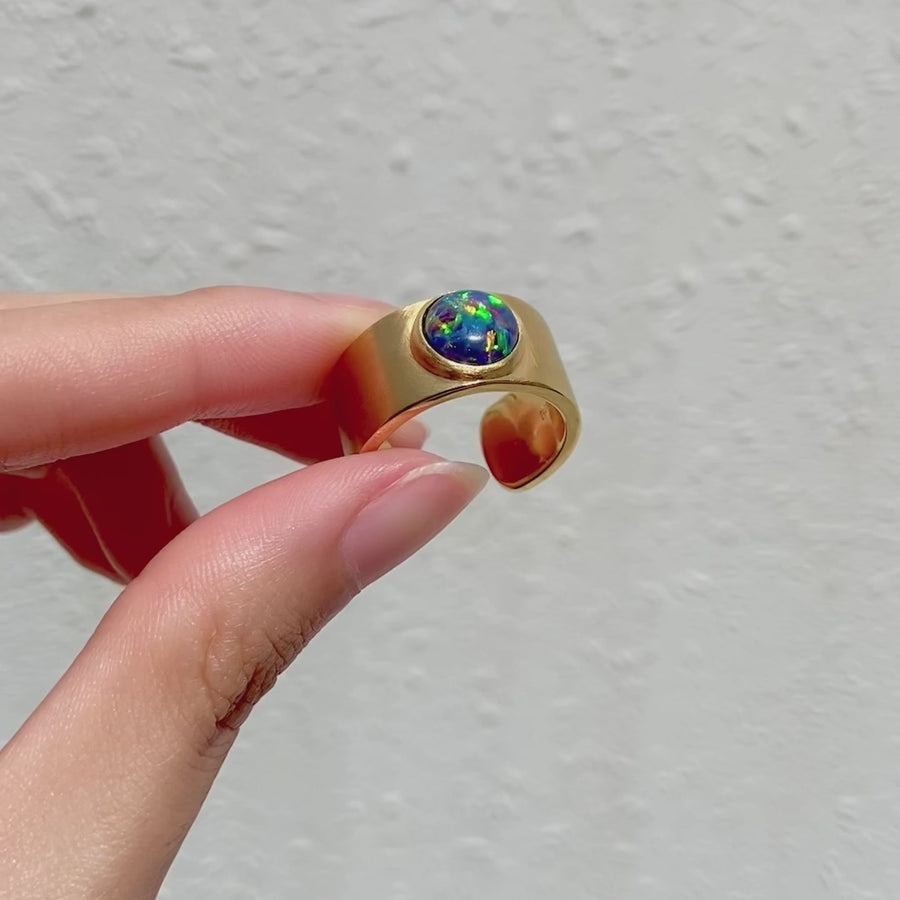 archaic opal ring