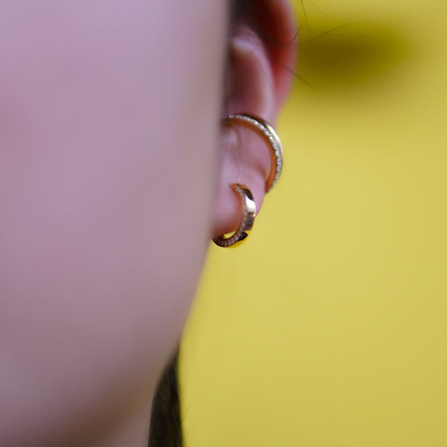 Pop hoop earring-ピアス-GYPPHY｜モアサナイトジュエリー