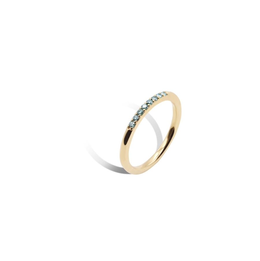 Recta Ring with Green Moissanite-リング-GYPPHY｜モアサナイトジュエリー